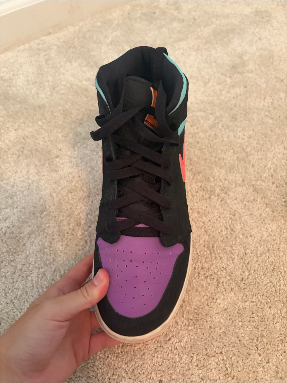 Jordan 1 Mid Multi Color GS - Picture 2 of 7